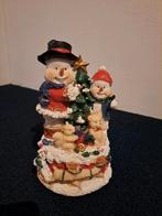 Beeldje Sneeuwman muziekdoos kerst, Diversen, Kerst, Ophalen, Zo goed als nieuw