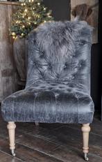 Stijlvolle fauteuil Riviera Maison, Huis en Inrichting, Fauteuils, Ophalen, Zo goed als nieuw, 50 tot 75 cm, Leer