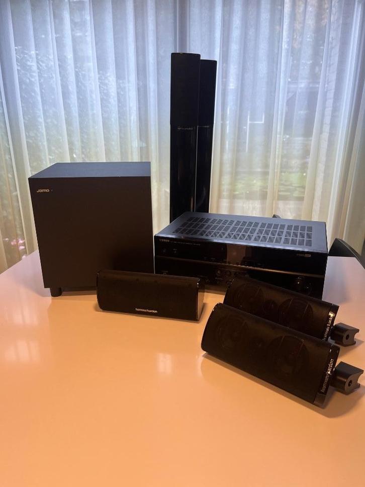 Volledig 5.1 Home Theater Surround Systeem, Audio, Tv en Foto, Home Cinema-sets, Gebruikt, Overige spelers, 5.1-systeem, 70 watt of meer