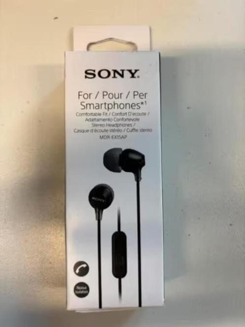 NIEUW! Sony MDR—EX15AP in-ear koptelefoon zwart € 6,99, Audio, Tv en Foto, Koptelefoons, Nieuw, Sony, Ophalen of Verzenden
