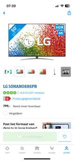 LG 50NANO886PB, Audio, Tv en Foto, LG, Smart TV, Ophalen of Verzenden, 4k (UHD)