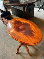 Elegant mahonie bijzettafeltje – ovaal blad., Ophalen of Verzenden