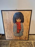 Jef Wauters print op hout, Ophalen of Verzenden