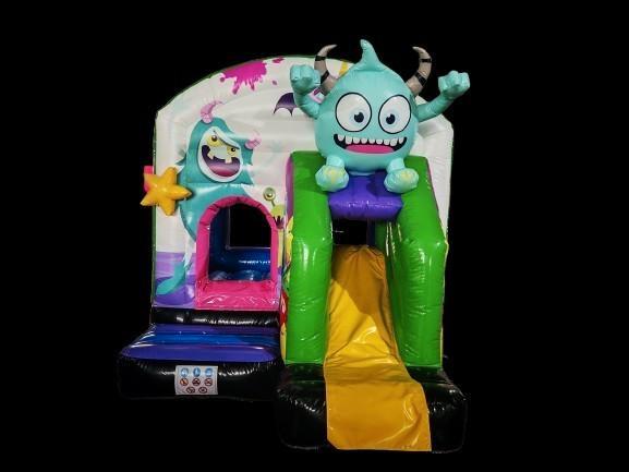 Te koop mooi nieuw springkussen monster 3,9 x 2,8 meter, Hobby en Vrije tijd, Feestartikelen | Verhuur, Nieuw, Verjaardag, Ophalen of Verzenden