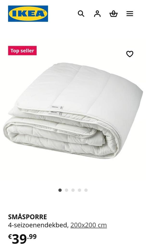 Ikea smasporre 4 seizoenen dekbed 200x200, Huis en Inrichting, Slaapkamer | Beddengoed, Zo goed als nieuw, Deken of Dekbed, Tweepersoons