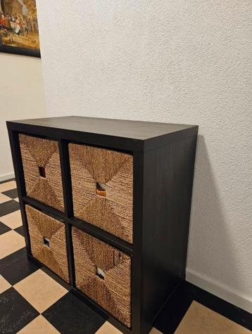 4x ikea Knipsa rieten rotan manden bakken beschikbaar voor biedingen