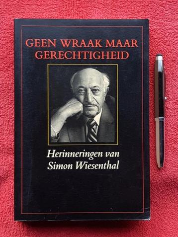 Geen wraak maar gerechtigheid. Simon Wiesenthal. 1988. beschikbaar voor biedingen