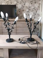 Krullampen 1hangende en 2 staande lampen, Huis en Inrichting, Ophalen, Zo goed als nieuw, Metaal, 50 tot 75 cm