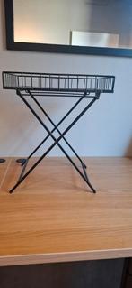 Zwart inklapbaar dienblad 50x42x32 cm, 45 tot 60 cm, Minder dan 55 cm, Gebruikt, Metaal of Aluminium