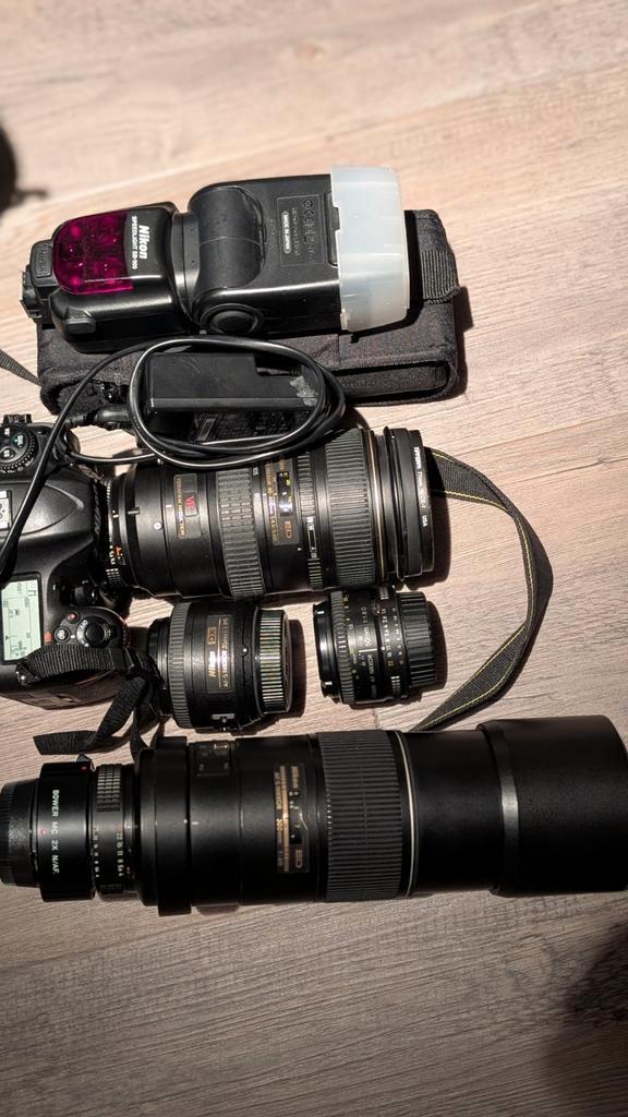 Mooie Nikon D500 en 4 lenzen en 1 flitser in tas, Audio, Tv en Foto, Fotocamera's Digitaal, Gebruikt, Spiegelreflex, Nikon, 8 keer of meer