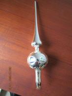 Oude Glazen Piek met Bloemetjes Zilver, Diversen, Kerst, Ophalen of Verzenden, Gebruikt