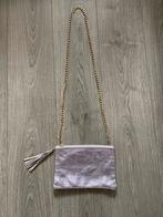 metallic lila schouder tas met goud koort hengsel, Sieraden, Tassen en Uiterlijk, Tassen | Schoudertassen, Overige merken, Paars