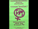 poster vrouwenrechten - baas over eigen lijf, Verzenden, A4 of kleiner, Overige onderwerpen, Rechthoekig Staand