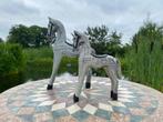 Houten Paardenbeeldjes Set - Handgesneden Decoratie Beelden, Ophalen of Verzenden