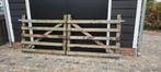 Houten dubbele weidepoort., Dieren en Toebehoren, Stalling en Weidegang