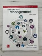 Contemporary Management - Gareth Jones - 12th edition, Ophalen of Verzenden, Beta, Zo goed als nieuw, WO