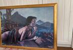 Schilderij Nico Vrielink goudkleurige omlijsting, Ophalen of Verzenden
