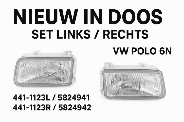 VW Polo 6N Koplampen Set Nieuw DEPO, Auto-onderdelen, Verlichting, Volkswagen, Nieuw, Ophalen of Verzenden