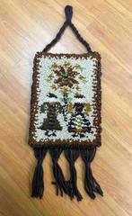 Vintage wollen Smyrna wandkleed 36/26, Huis en Inrichting, Woonaccessoires | Wanddecoraties, Gebruikt, Etten-Leur, DJT@dejuistetoon.eu