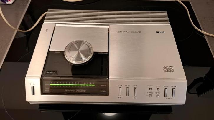 Vintage Philips CD 100 - Eerste cd-speler ter wereld, Audio, Tv en Foto, Cd-spelers, Zo goed als nieuw, Philips, Ophalen of Verzenden