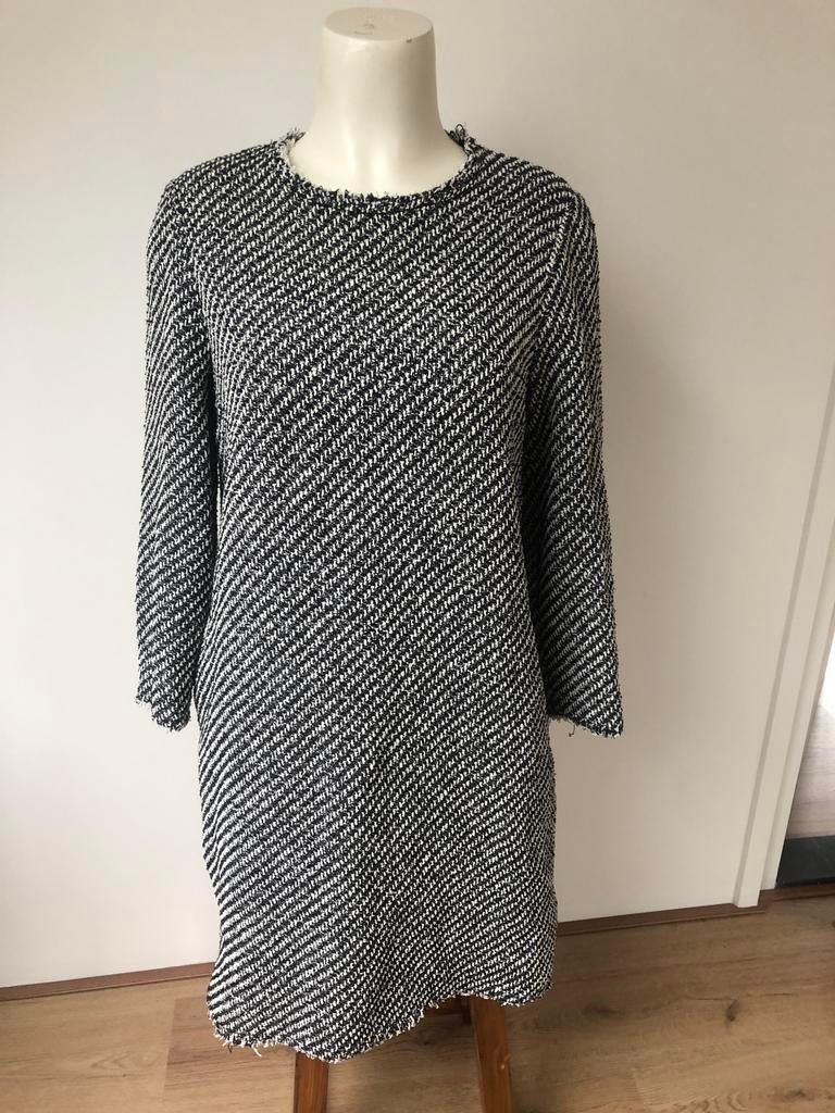 Vanilia zwart wit tweed jurkje 40, Kleding | Dames, Jurken, Maat 38/40 (M), Vanilia, Zwart, Ophalen of Verzenden