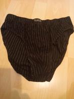Mooie zwart wit strepen heren slip maat XL, stretch katoe, Verzenden, Zwart, Don, Slip