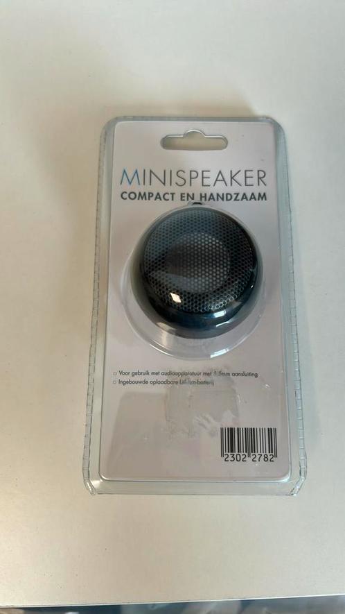 Minispeaker Compact en handzaam, Audio, Tv en Foto, Mp3-spelers | Accessoires | Overige merken, Nieuw, Speaker, Ophalen of Verzenden