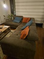 Kunstleren bank met hoek. verstelbare rugsteunen, Huis en Inrichting, Banken | Bankstellen, Ophalen, 250 tot 300 cm, Donkergrijs