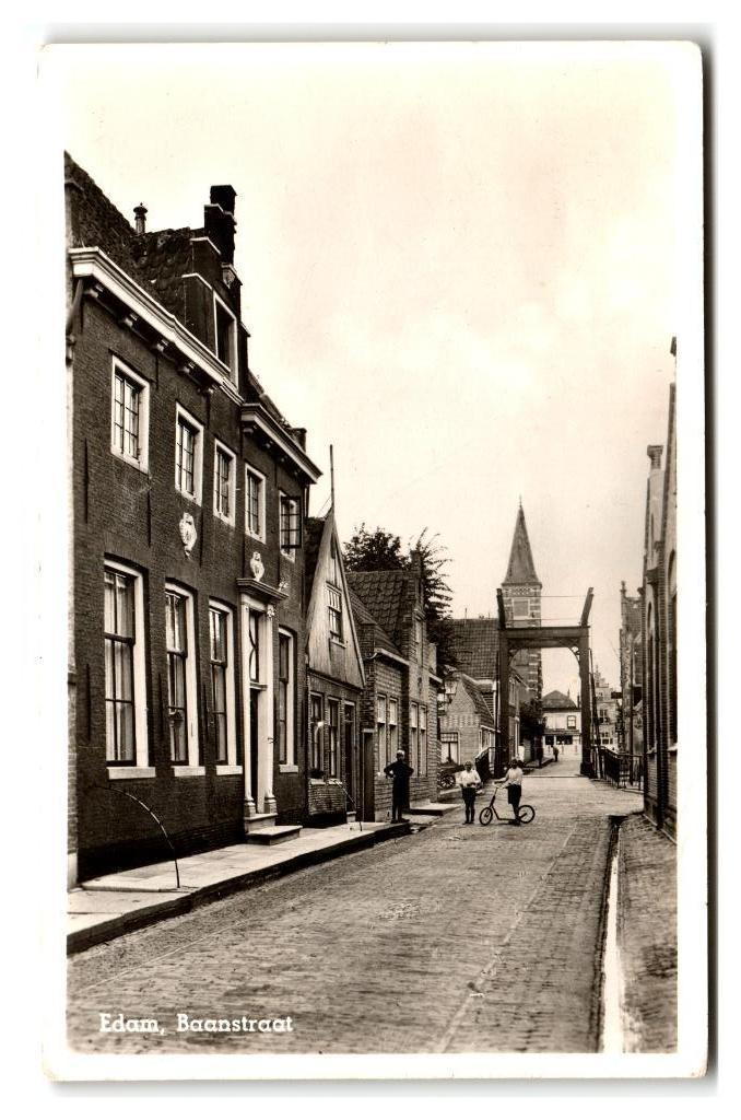 Edam, Baanstraat, Verzamelen, Ansichtkaarten | Nederland, Gelopen, Noord-Holland, 1940 tot 1960, Verzenden