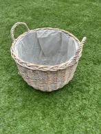 Mooie rieten mand, Tuin en Terras, Bloembakken en Plantenbakken, Overige materialen, Gebruikt, Minder dan 30 cm, Minder dan 60 cm