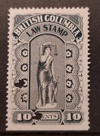 Canada revenue British Columbia Law Stamp, Ophalen of Verzenden, Gestempeld, Noord-Amerika