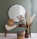 Xenos ronde spiegel Ø70 cm – modern (HK Living / Zara Home), Ophalen, Rond, Zo goed als nieuw, Minder dan 100 cm