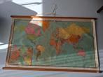 Oude schoolkaart Wereld 1920-1957 (100-165 cm), Antiek en Kunst, Antiek | Schoolplaten, Ophalen of Verzenden, Aardrijkskunde