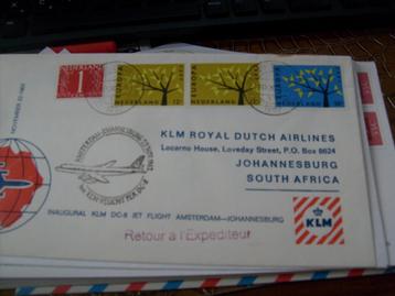 No8340 KLM Amsterdam Johannusburg 19-11-1962 Zoekt u jaargan