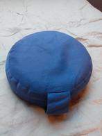 Blauw Meditatiekussen - Comfortabel en Ondersteunend, Huis en Inrichting, Ophalen of Verzenden, Zo goed als nieuw, Blauw, Rond
