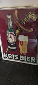 Kris bier reclames bord groot, Verzamelen, Ophalen, Zo goed als nieuw, Reclamebord