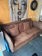 Nette bruine bank, Huis en Inrichting, Banken | Sofa's en Chaises Longues, Ophalen, Gebruikt, Tweepersoons