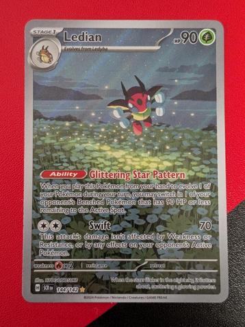 Pokémon kaart (Full Art) - Ledian [Stellar Crown] Engels beschikbaar voor biedingen
