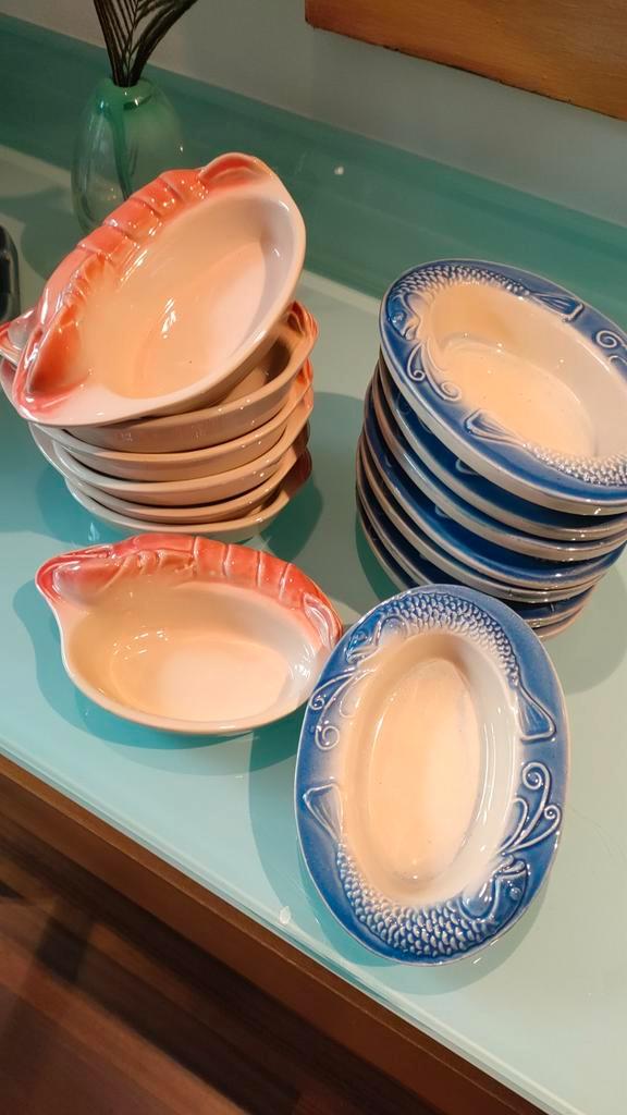 Antieke amuse schaaltjes Charles Amand (15 stuks), Huis en Inrichting, Keuken | Servies, Gebruikt, Schaal of Schalen, Overige stijlen