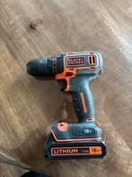 Accuboormachine Black+Decker (zonder oplader), Ophalen, Gebruikt, Variabele snelheid, Boor- en Schroefmachine