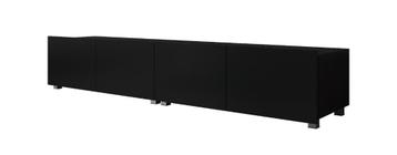 TV meubel 200 cm Zwart met glans deur