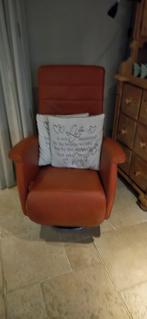 Relax leren stoel, Minder dan 75 cm, Leer, Ophalen of Verzenden, Zo goed als nieuw