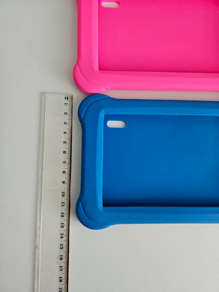 2 Kinder Tablet Hoesjes - Roze Nieuw, Blauw ZGAN, Computers en Software, Tablet-hoezen, Ophalen of Verzenden, Nieuw, 8 inch, Bescherming achterkant