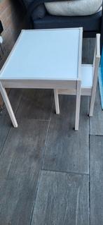 Houten speeltafel met stoeltje, Ophalen, Gebruikt, Tafel(s) en Stoel(en)
