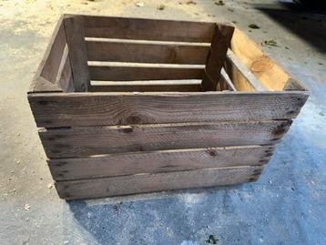 Houten Kist / Opbergkrat beschikbaar voor biedingen