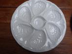 6 vintage keramiek oesterborden, Ophalen of Verzenden