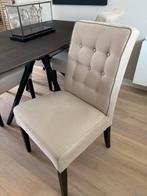 4 Zandkleurige Eetkamerstoelen, Huis en Inrichting, Stoelen, Ophalen, Overige kleuren, Zo goed als nieuw, Vier