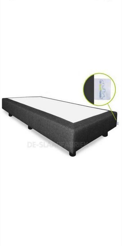 Boxspring set (2) 90x220, Huis en Inrichting, Slaapkamer | Boxsprings, Zo goed als nieuw, 90 cm, 220 cm, Tweepersoons, Bruin, Ophalen