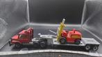 Matchbox Convoy Scania T142 met Low Bed Trailer & Forklift, Ophalen of Verzenden, Gebruikt, Auto, Matchbox