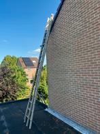 Aluminium  opsteekladder 2x 16 treden; 2x 4.20 meter, Doe-het-zelf en Verbouw, Ladders en Trappen, Ophalen, Gebruikt
